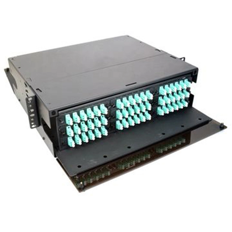 3u MPO MTP High Density Full Loaded Optical Fiber Terminal Box Fiber Optic Distribution Box Fiber Optic Patch Panel