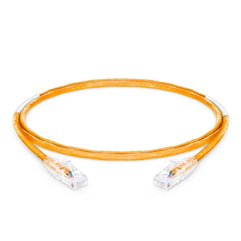 Factory Supply Cat5e 1.5m UTP RJ45 4 Pairs 24AWG OFC/CCA Patch Cord Cable, Orange