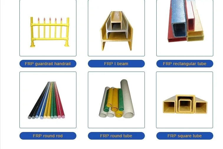 High Strength Low Price FRP Fiberglass Pultrusion Profiles with Different Type