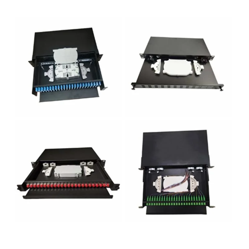 12 24 48 Port Rack Mount Fiber Optical Patch Panel