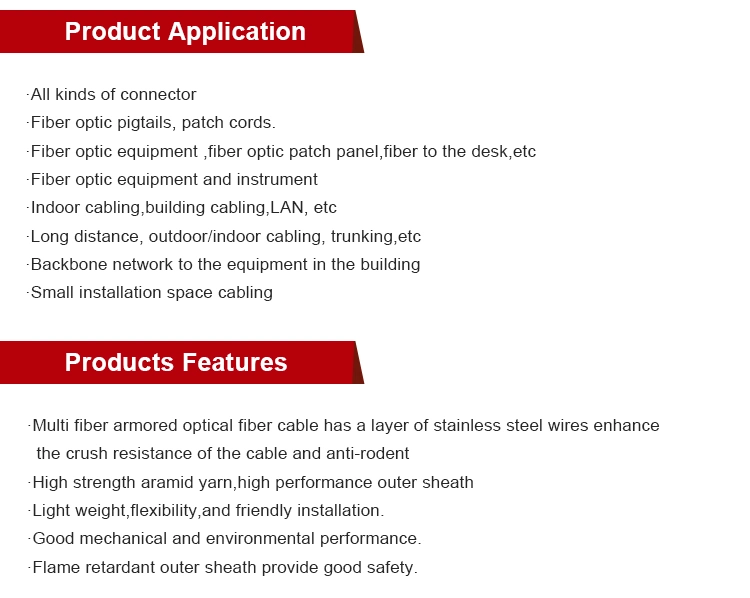 High Speed Indoor Simplex Armored Indoor Multi Core Fiber Gjsfjbv