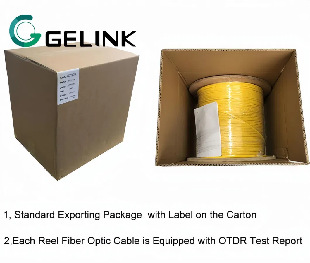 FTTH 2core Single Mode Zip-Cord Duplex Indoor Fiber Optic Cable