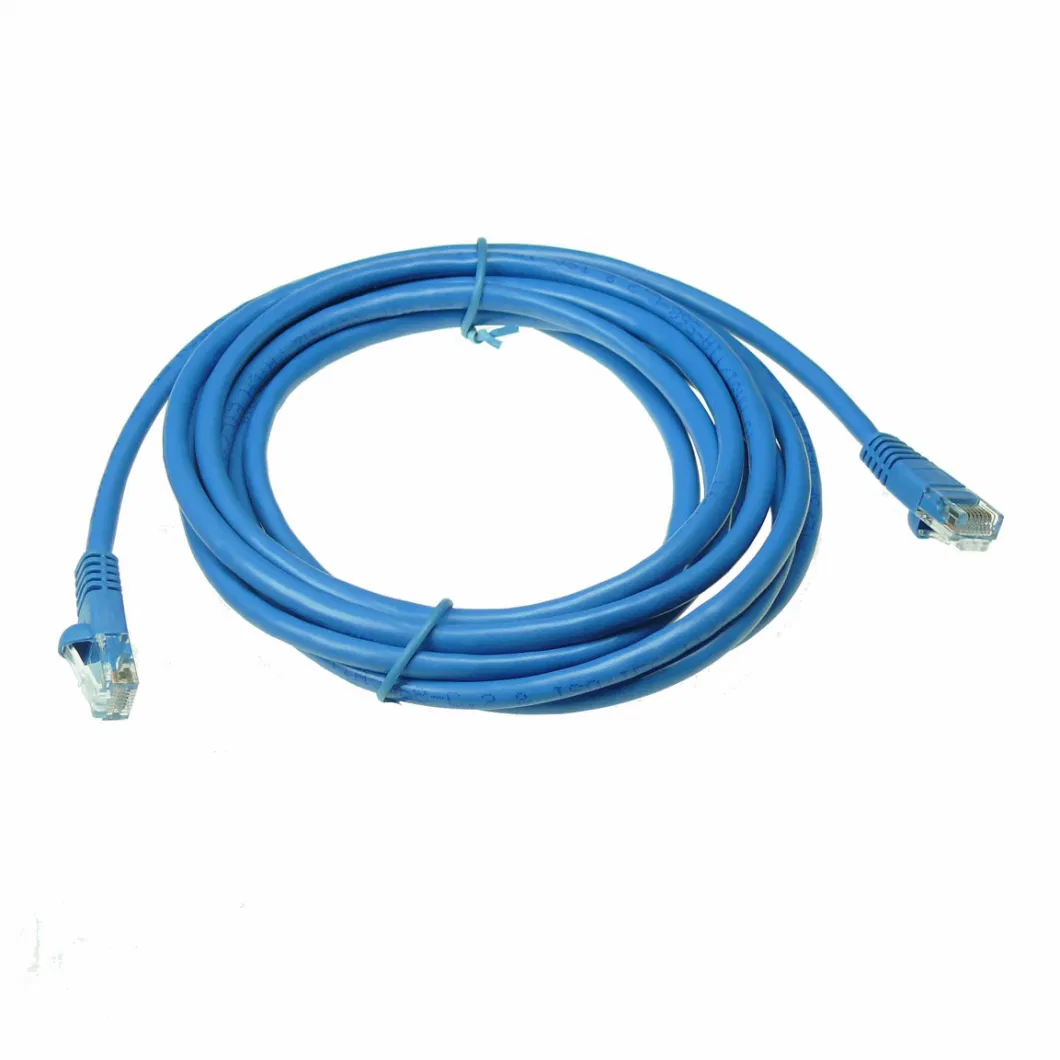 Cat5e Snagless Unshielded (UTP) PVC Cm Ethernet Network Optical Fiber Patch Cable Blue