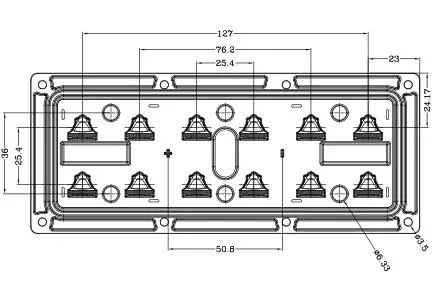 2*6 LED Array Optics Multiple Angles Available for Different Lighting Applications