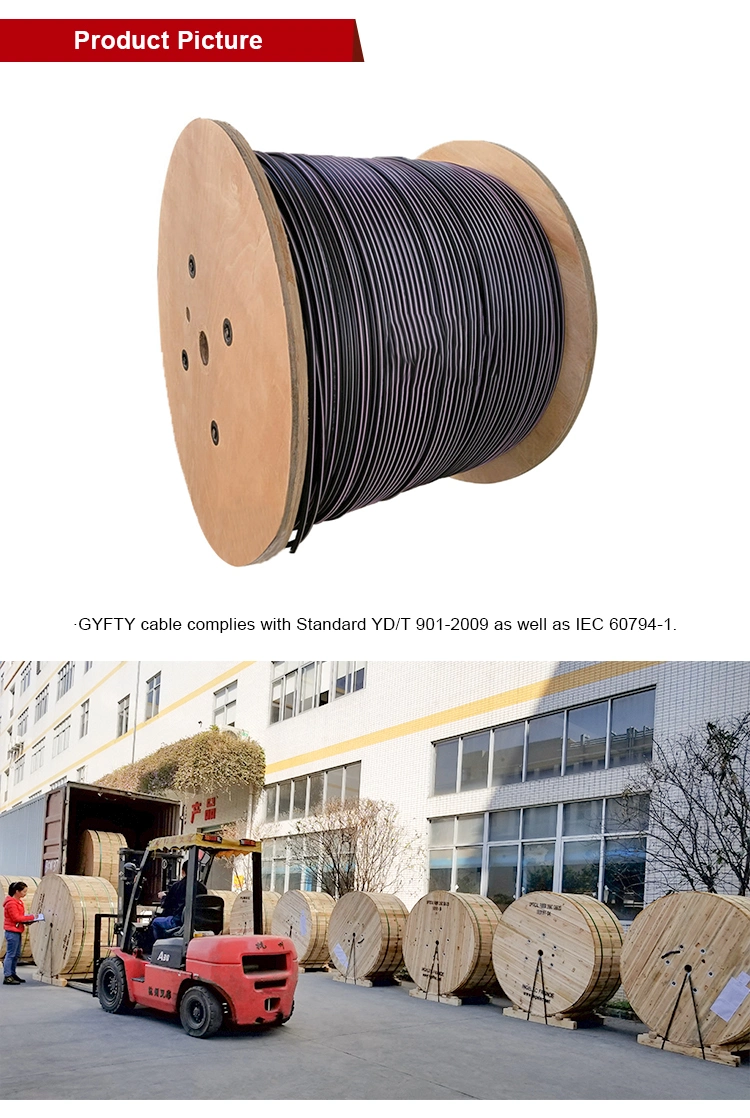 Stranded Loose Tube Armored GYFTY53 12 24 48 72 Core Cable Optical Fiber for Optical Power Meter