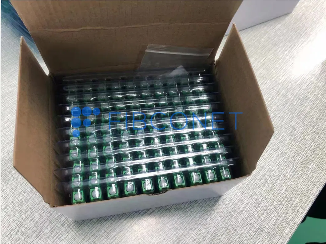 FTTH LC APC Single Mode Optical Fast Connector with Blister Box Packing