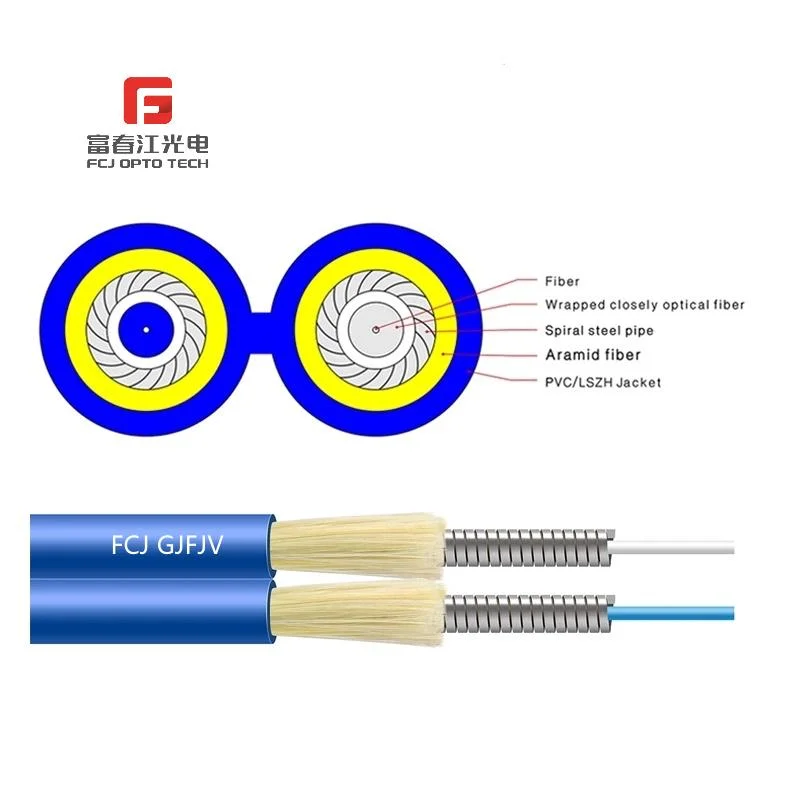 Fcj Group FTTH GJFJV Indoor Singlemode Fiber Optic Cable