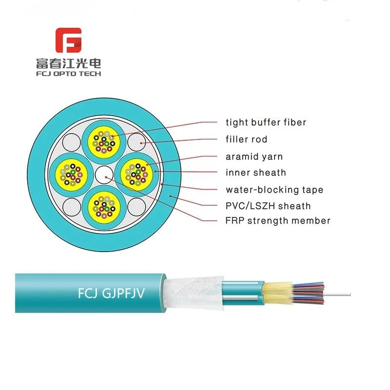 Fcj Tight Buffer Fiber Gjpfjv Fiber Cable Optical