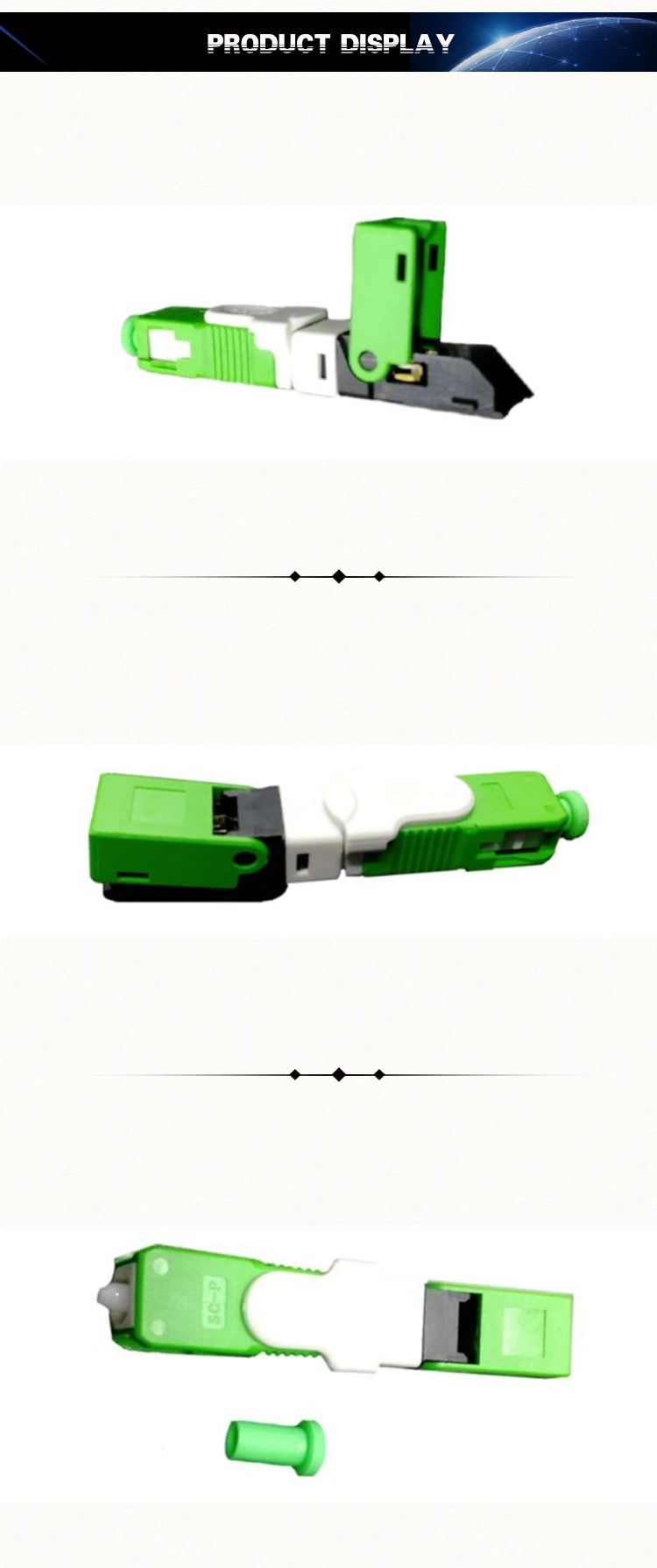 FTTH ESC250d Sc Fiber Optic Fast Connector Sc/APC Fast Connector