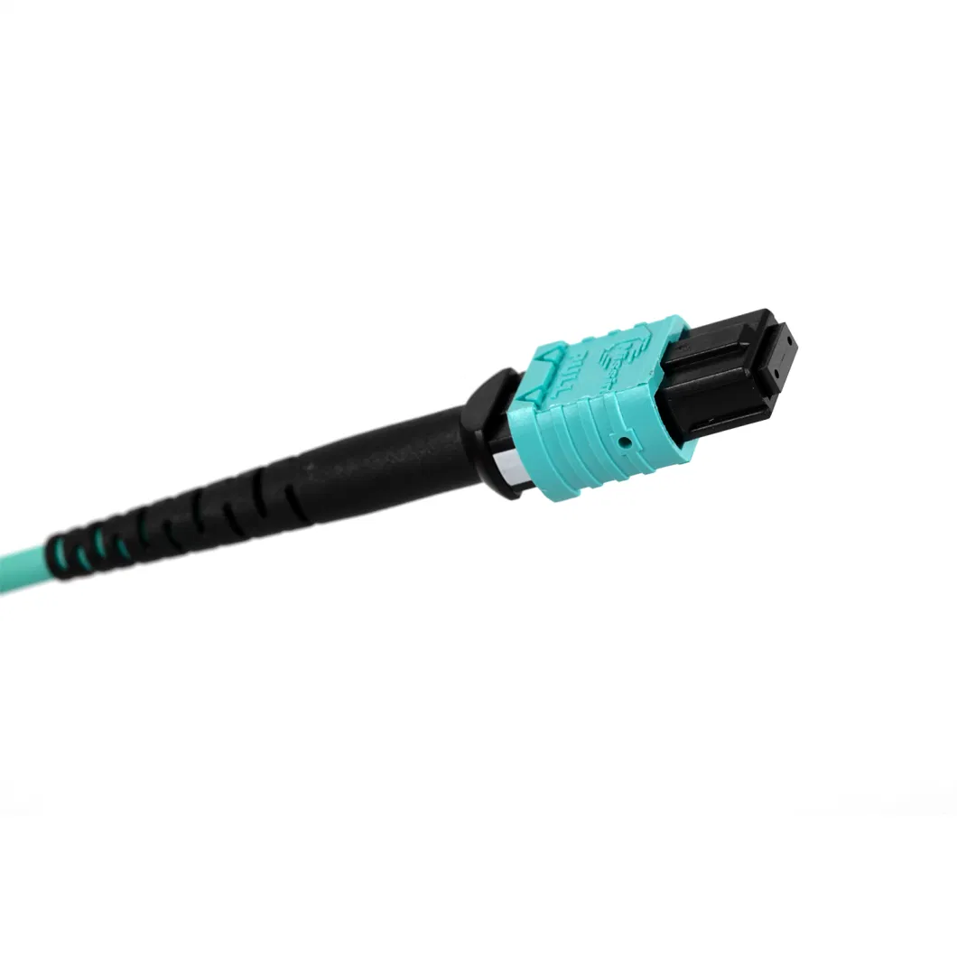 MTP MPO Fiber Optic Cable for Data Center Cabling System, Type B 40g~100g Om3 mm 8/12 Core