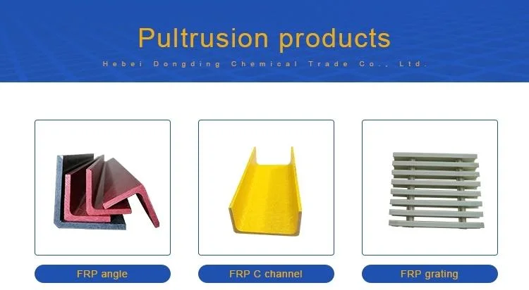 High Strength Low Price FRP Fiberglass Pultrusion Profiles with Different Type