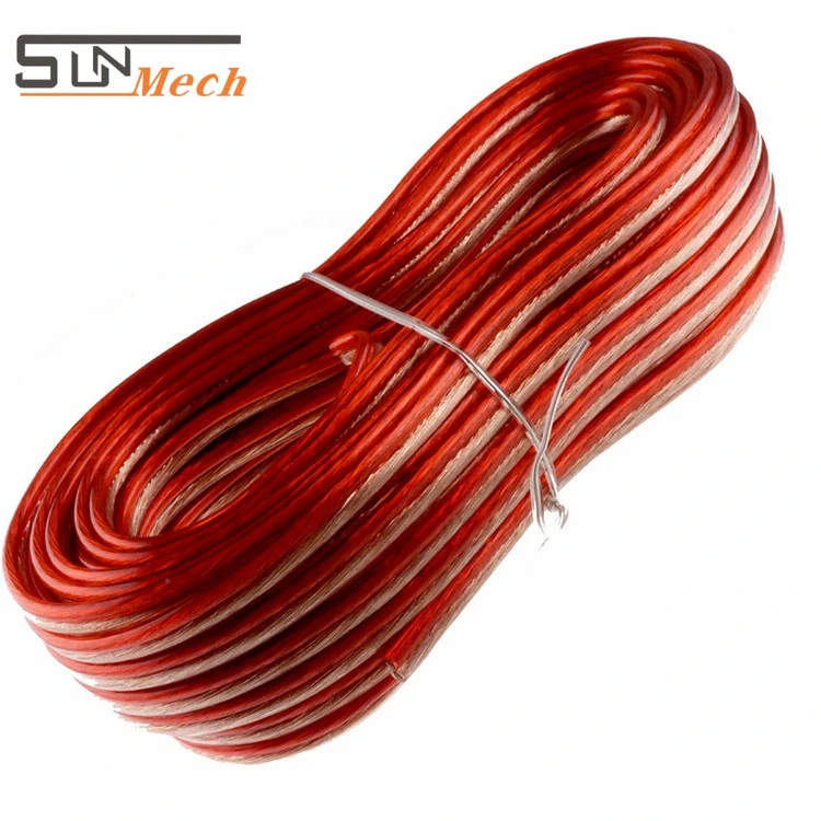 Silver Red and Black Speaker Wire OFC Audio Speaker Cable