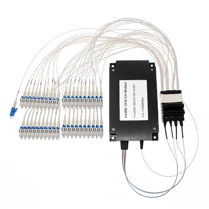 FTTH Fiber DWDM Mux/Demux Athermal AWG Module 40 Channel Aawg