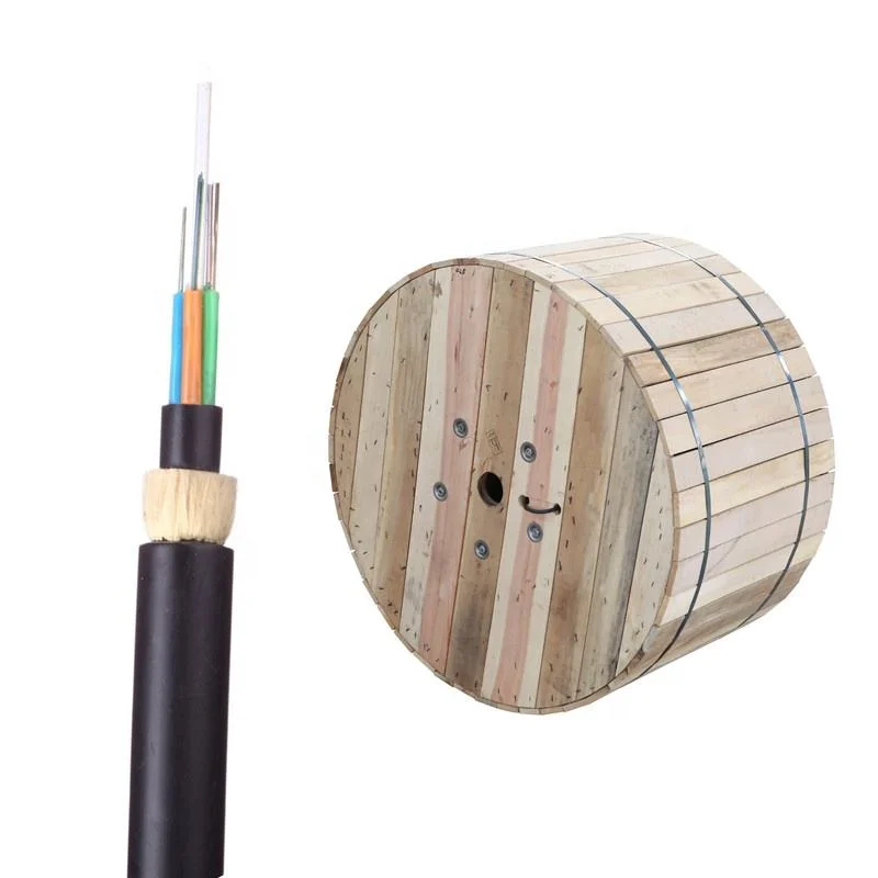 Outdoor Self Supporting Aerial Overhead 12 24 48 96 144f ADSS Fiber Optical Cable