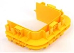 Orange / 120mm, 240mm, 360mm Channel Cable Tray Yellow PVC Fiber Runner