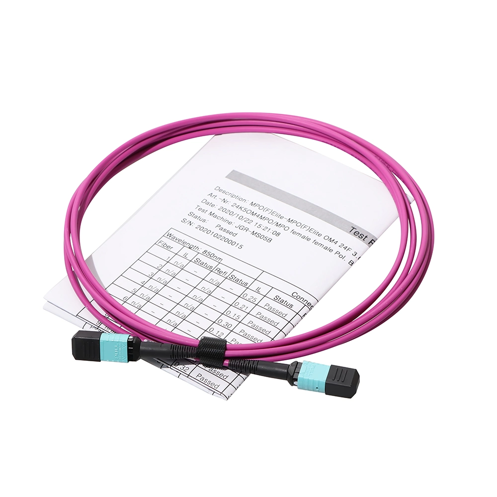 Factory Sales 8f 12f 24f LC/Sc/St/FC MPO/MTP Connector Trunk Cable Fiber Optic Patch Cord / Patchcord