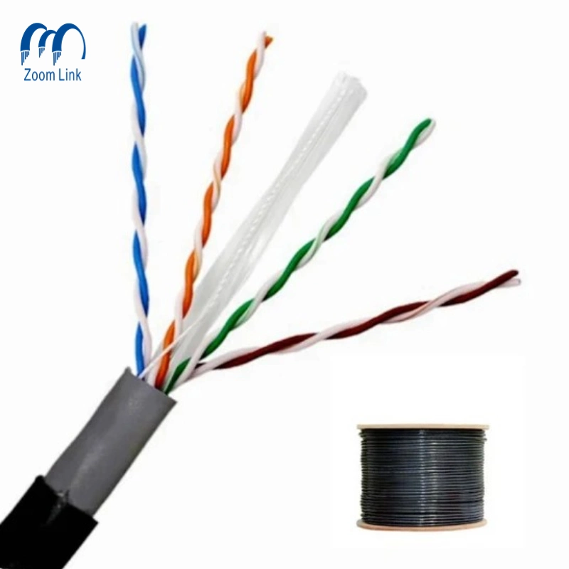 305m Cat5 Cat5e CAT6 Cat6e CAT6A Cat7 Ethernet Cable Fiber Optic Cable