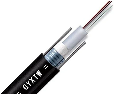 Telecommunication Use Outdoor GYXTW Single Mode G652D 2 4 6 8 12 Core Fiber Optic Cable