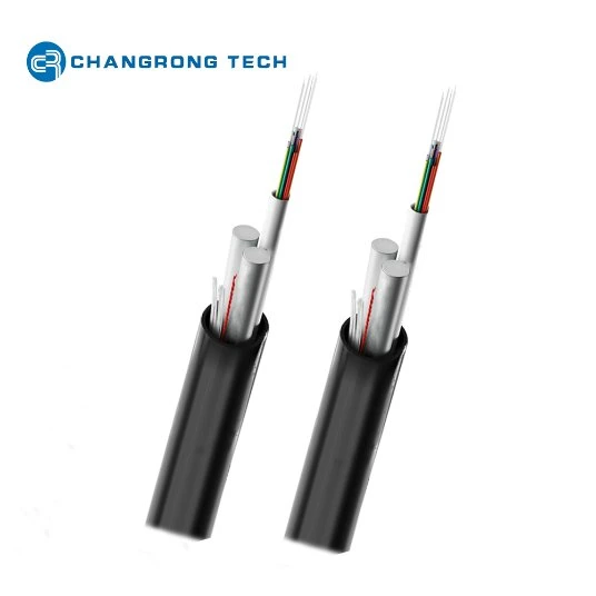 Black 4core 6core 8core 12core 24 Fo Fiber Optic Cable for Aerial Applications