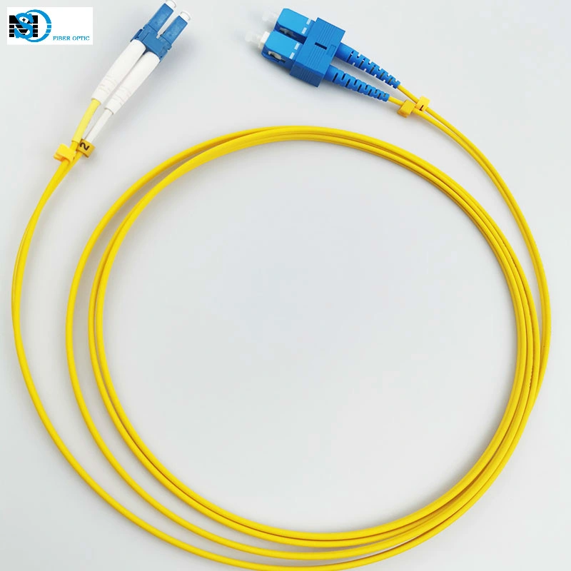 Single Mode Duplex Fiber Optic Patch Cable with LC Sc Connector