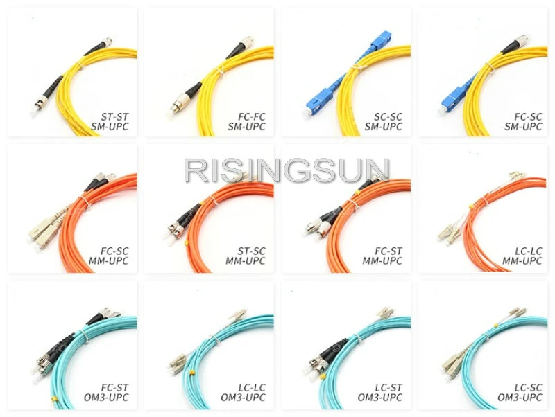 Fiber Optic Cable Patch Cord with Sc/FC/LC/St/E2000/Mu/MTRJ Connector