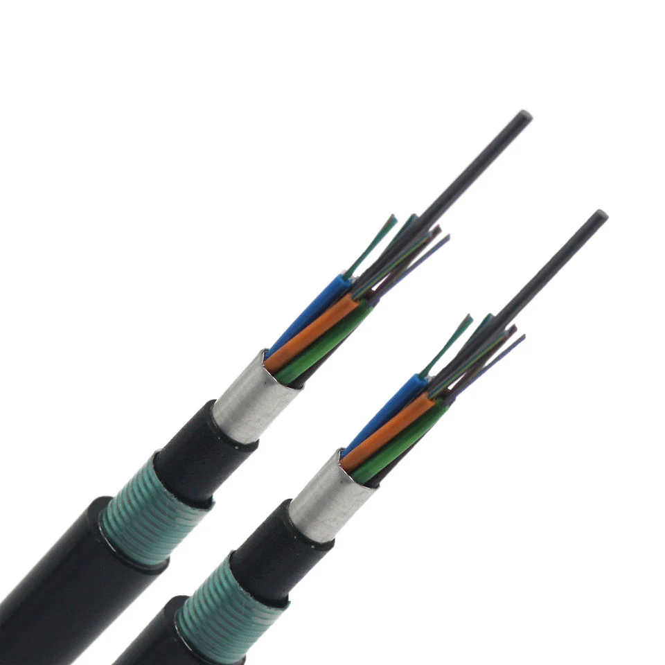 96-Core Double-Armored Double-Jacket Stranded Loose Tube Direct-Buried Fiber Optic Cable