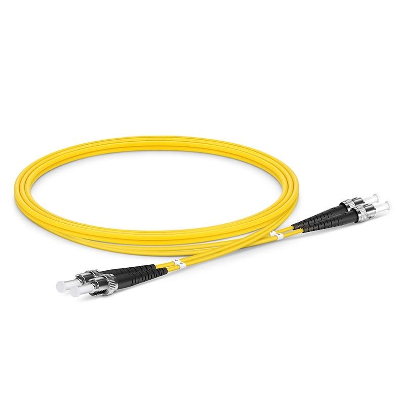 St-to-St Duplex OS2 Singlemode 2.0mm Fiber Optic Patch Cable, 3m