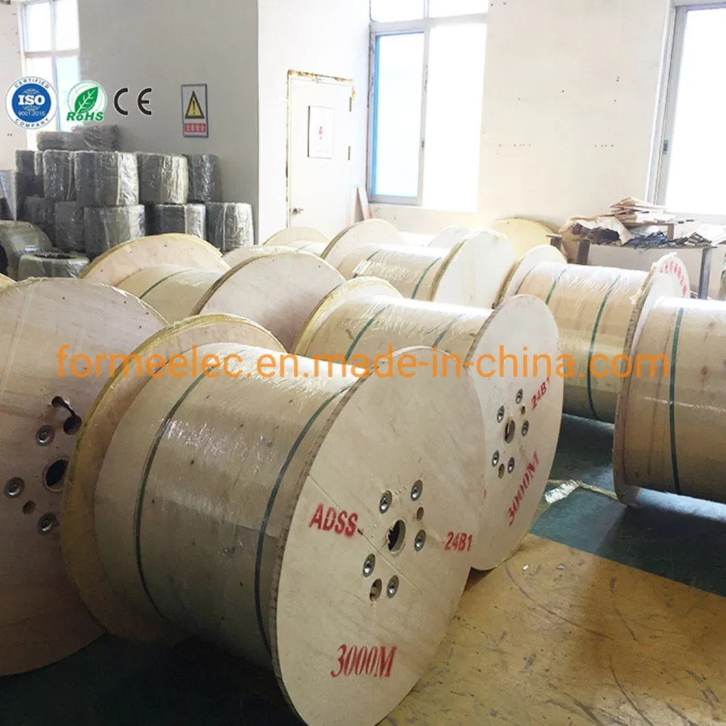 All Dielectric Cable Non-Metallic Aerial Optical Cable 48 Core Optical Fiber ADSS