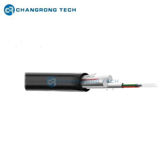 Black 4core 6core 8core 12core 24 Fo Fiber Optic Cable for Aerial Applications