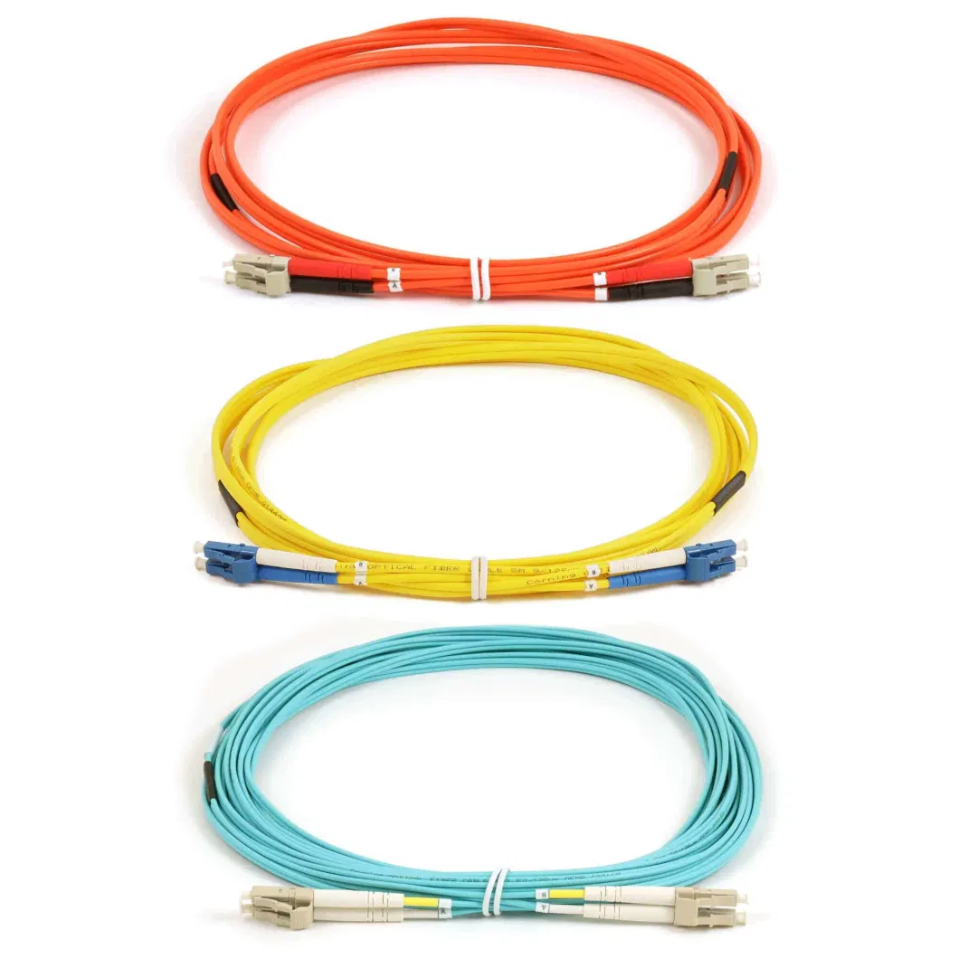 Fiber Patch Cord LC/Sc/FC/St Simplex Duplex Sm mm OS2 Om2 Om3 Om4 Om5 Opitc Cable