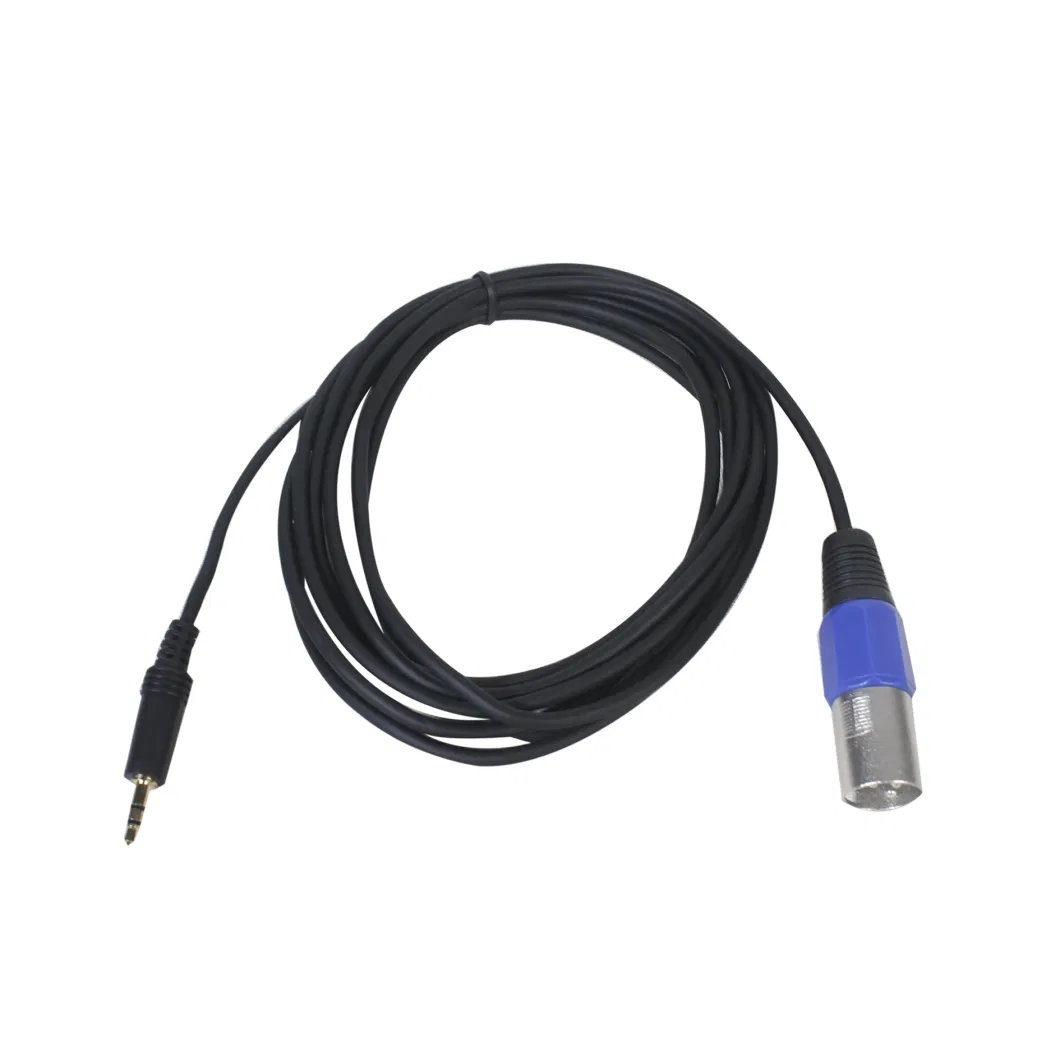 Factory Cables XLR Male to 3.5mm Trs Stereo Microphone Cable PVC for Public Address System Use