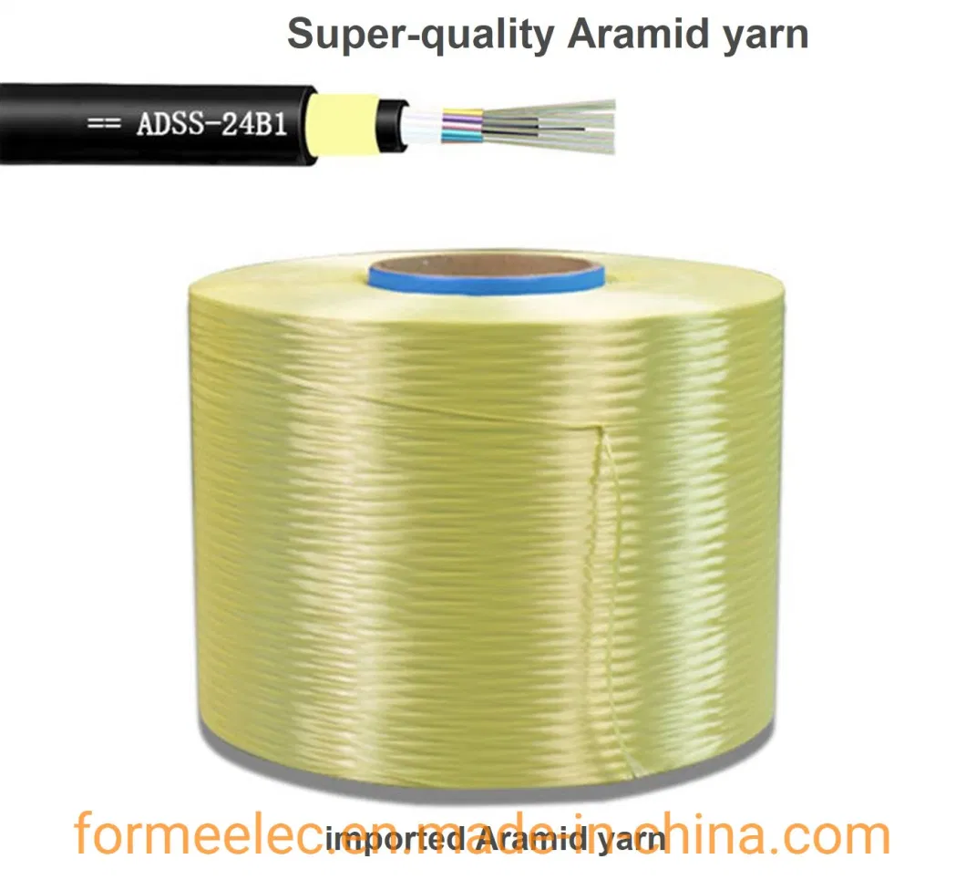 All Dielectric Cable Non-Metallic Aerial Optical Cable 48 Core Optical Fiber ADSS