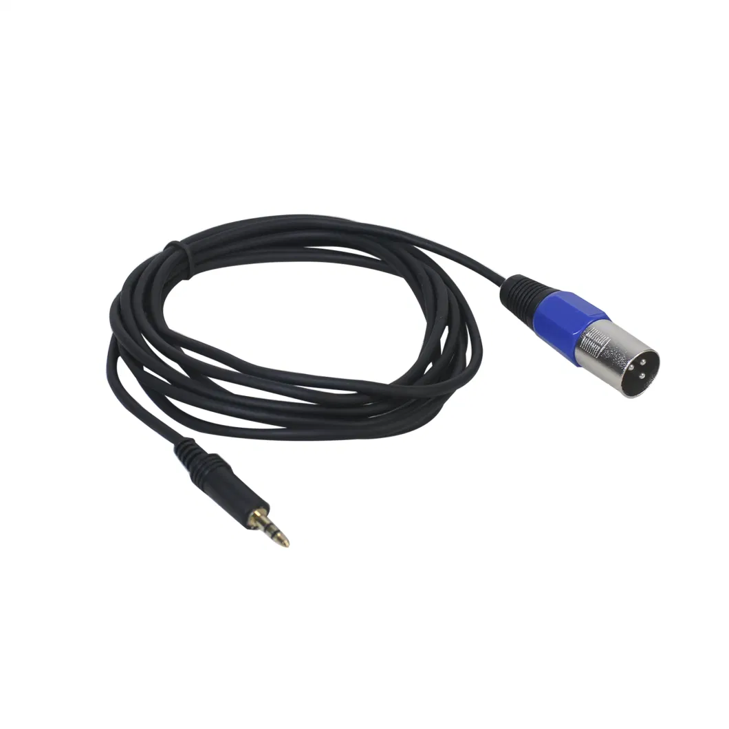 Factory Cables XLR Male to 3.5mm Trs Stereo Microphone Cable PVC for Public Address System Use