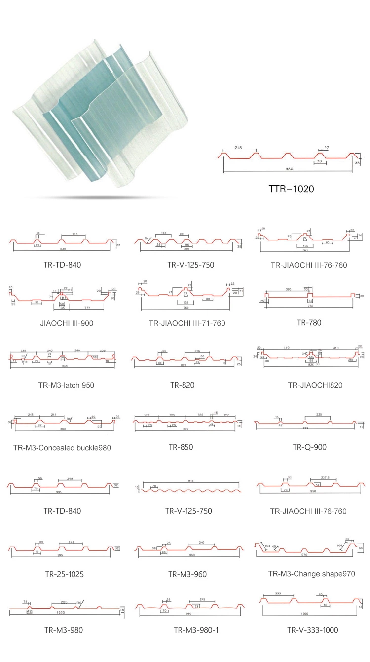 Fiberglass Roofing Coil Sheet Prices One Peace Different Types of Corrugated Board Construction Material