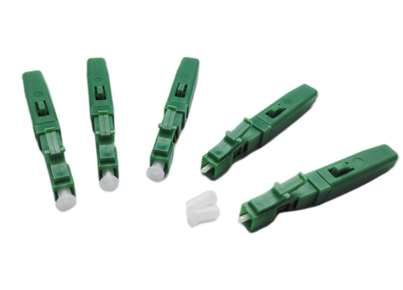 FTTH LC APC Single Mode Optical Fast Connector with Blister Box Packing
