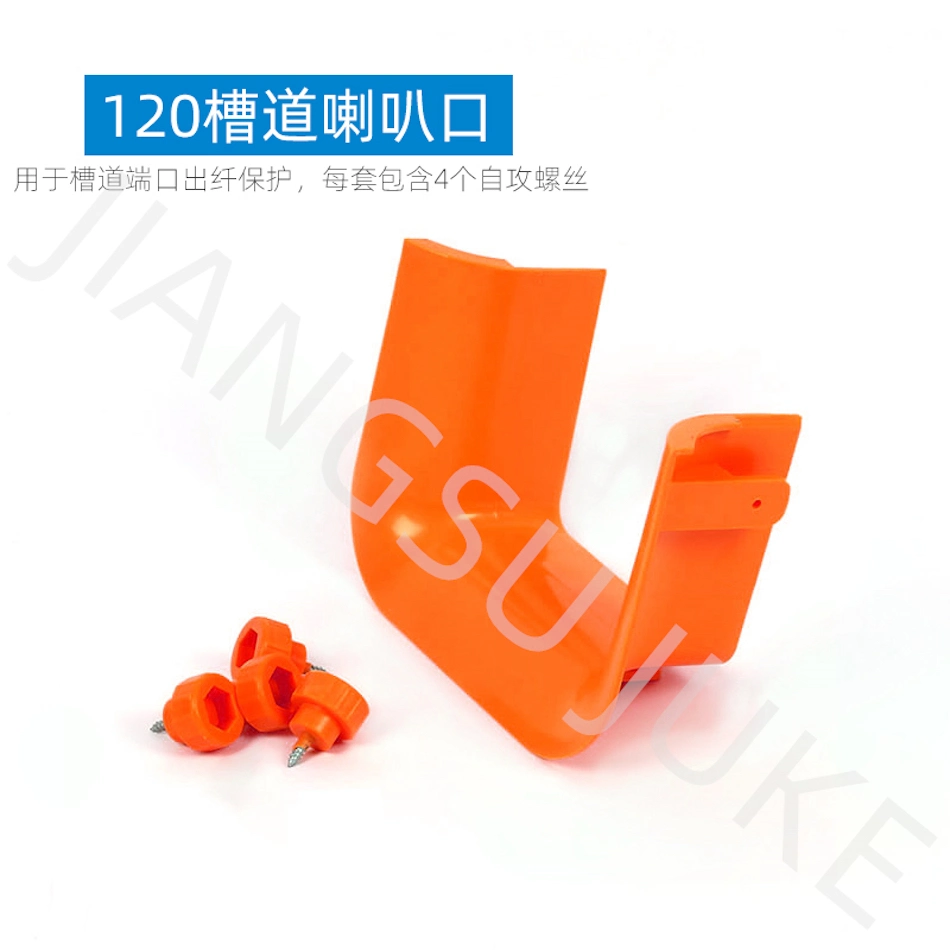 120*100 Fiber Runner Orange Optic Cable Channel