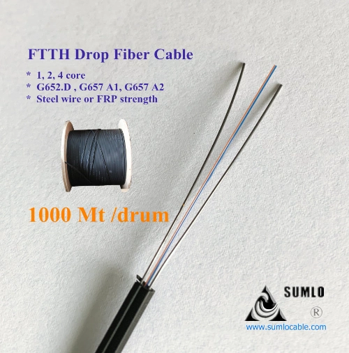 4core Optical Fiber Cable for FTTH/FTTX Drop Line