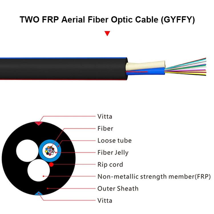 2/4/6/8/10/12 Fo Fiber Optical Cable