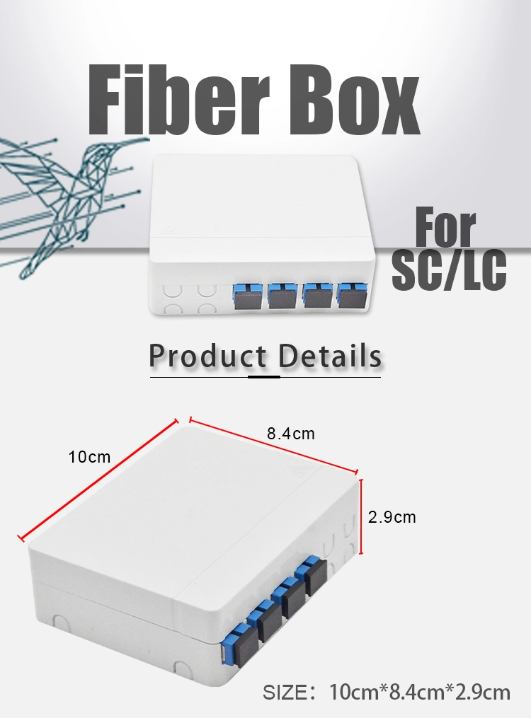 Gcabling FTTH Joint Box Fiber Box out 4 FTTH Box Manufacturer Ont Fiber Face Plate