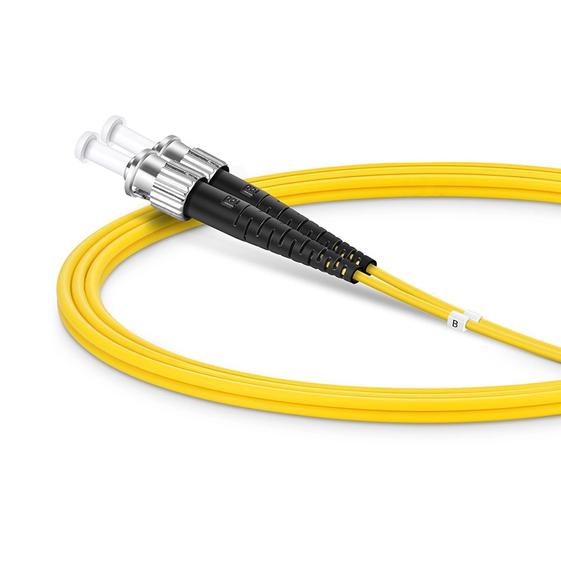 St-to-St Duplex OS2 Singlemode 2.0mm Fiber Optic Patch Cable, 3m
