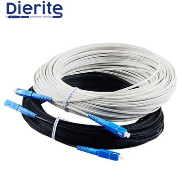 Cable de conexión de fibra óptica de caída de tipo arco de FTTH duradero SC UPC APC