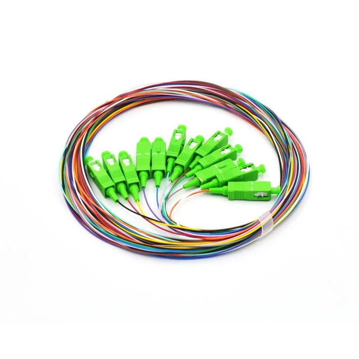 12 Colors LC/APC Sm Fiber Optic Fan out Multi-Pigtails