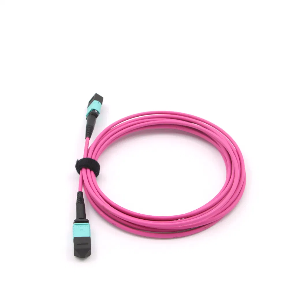 MPO-MPO Optical Fiber LSZH PVC TPU Aarmored Patch Cord Jumper Cable for Data Center