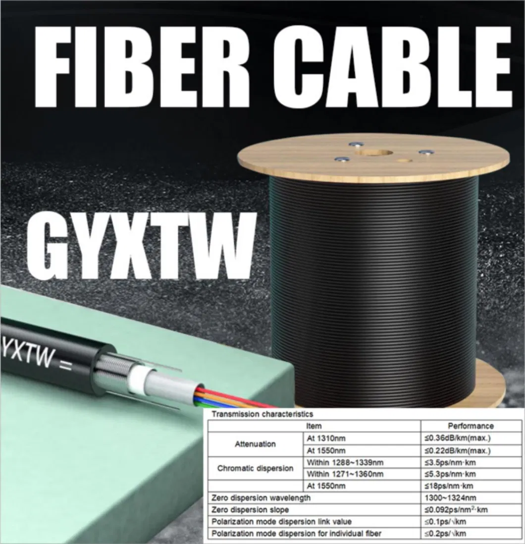 Gcabling Indoor Outdoor Types GYXTW GYTS ADSS Fiber Optical Cable Price Single Mode G652D Internet Telecommunication Fiber Optic Cable