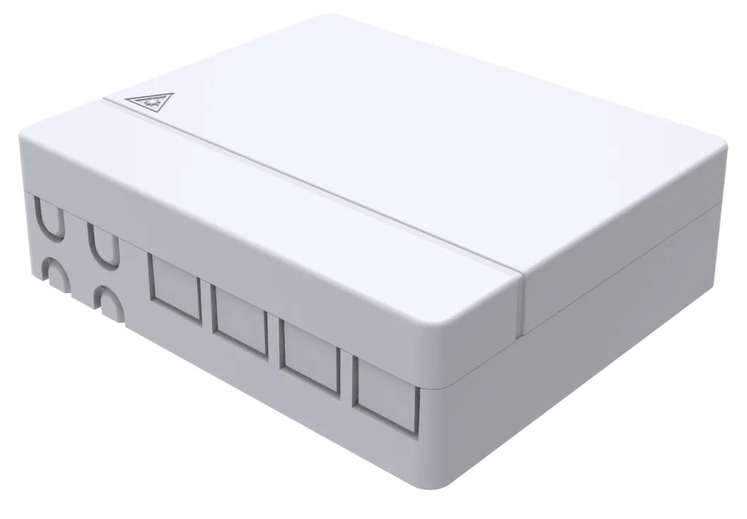FTTH Mini ODF 4 Ports Wall Mount 4 Cores FTTH Distribution Box Fiber Optic Wall Outlet