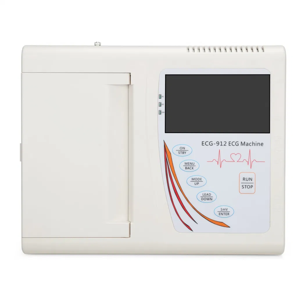 Sinnor ECG-912 ECG Machine 7inch Touch Screen 12-Lead ECG Cable Portable