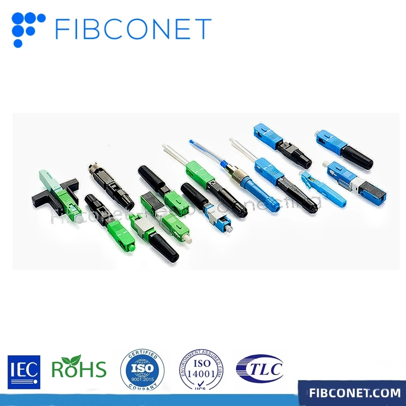 FTTH Sc/APC/PC Quick for Drop Cable Fiber Optic Fast Connectors