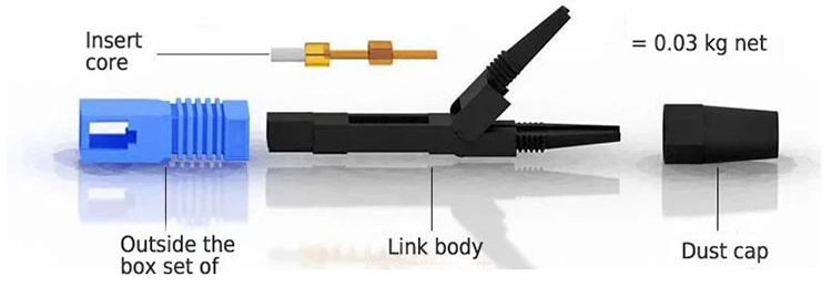 Sc/APC Sc/Upc Fiber Optical Fast Connector for FTTH Drop Cable