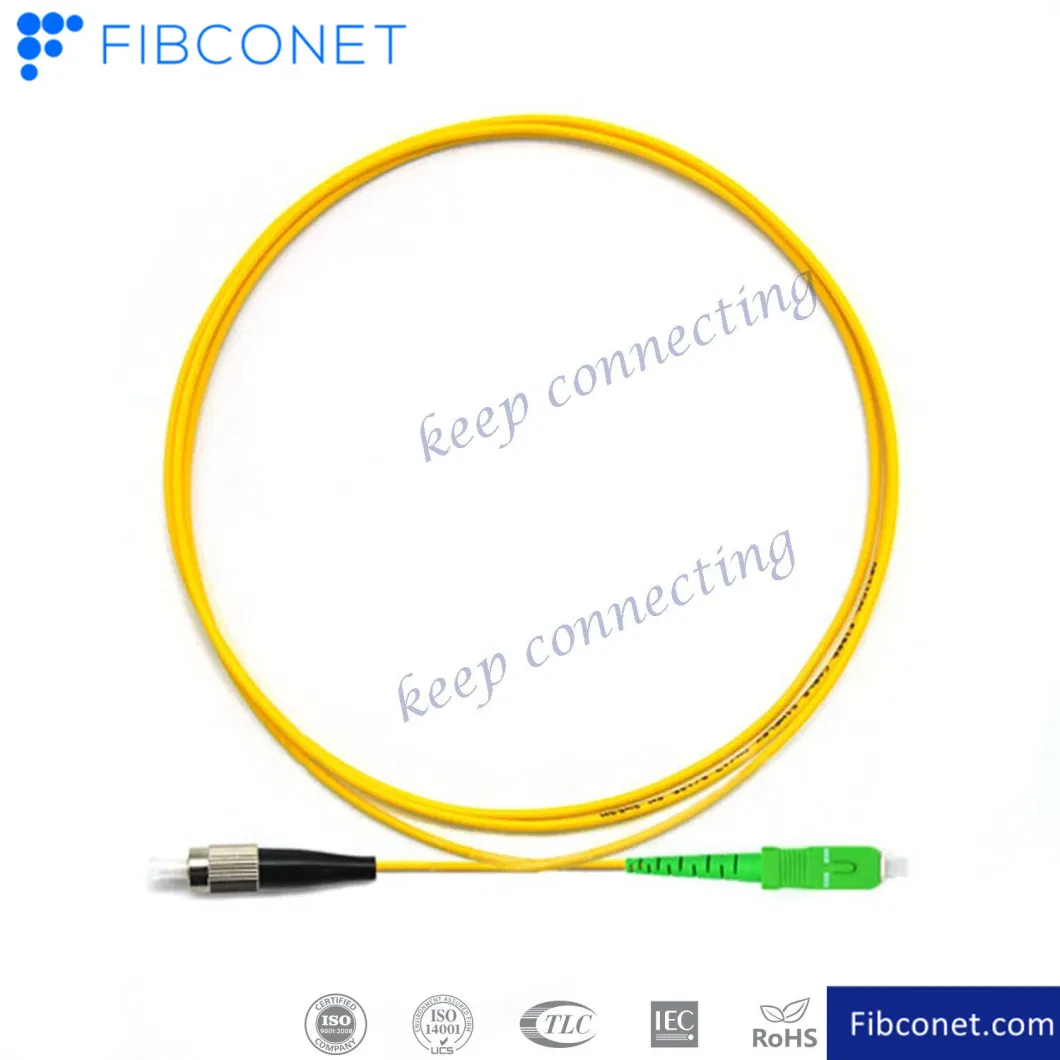 APC Upc LSZH Single-Mode Duplex Sc-FC Fiber Optic Patch Cord