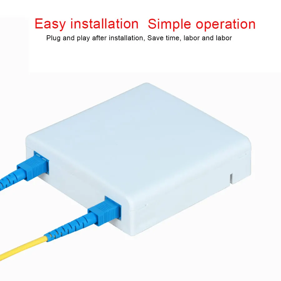 FTTH Fiber Optic 2 Port Wall Socket Mini Distribution Terminal Box 86 Faceplate Rosette Roseta De Fibra Optica FTTH Fp-008 Outlet